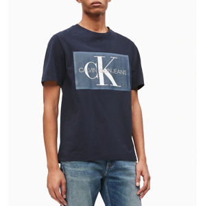 Calvin Klein pánské tmavě modré tričko Icon - M (402)